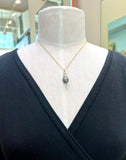 18k Gold Teardrop Tahitian Pearl Necklace | Vintage Nomad