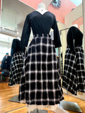 Midi Black & White Check Skirt | Amici by Baci