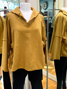 Mustard Long Sleeve Tunic | Eleven Stitch Design