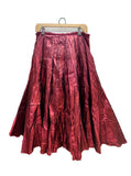 Crinkle Full Metallic Skirt | Van Klee