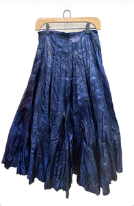 Crinkle Full Metallic Skirt | Van Klee