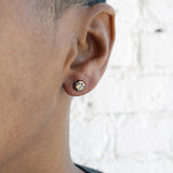 Small Silver Octagon Earrings | Lauren Wolf
