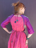 Vintage Indian Choli Tie-back Top