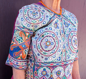 Vintage Indian Choli Tie-back Top