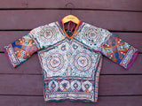 Vintage Indian Choli Tie-back Top