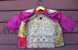 Vintage Indian Choli Tie-back Top