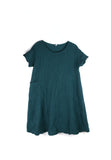 Thai Crinkle Cotton Cap Sleeve Dress w/ Stripe