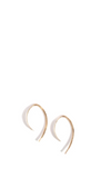 14k Yellow Gold Mini Wishbone Hoops | Melissa Joy Manning