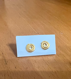 Gold Spiral Stud Earrings  | Jane Diaz