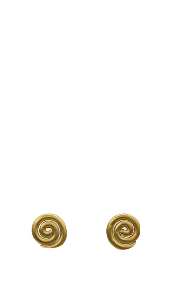 Gold Spiral Stud Earrings  | Jane Diaz