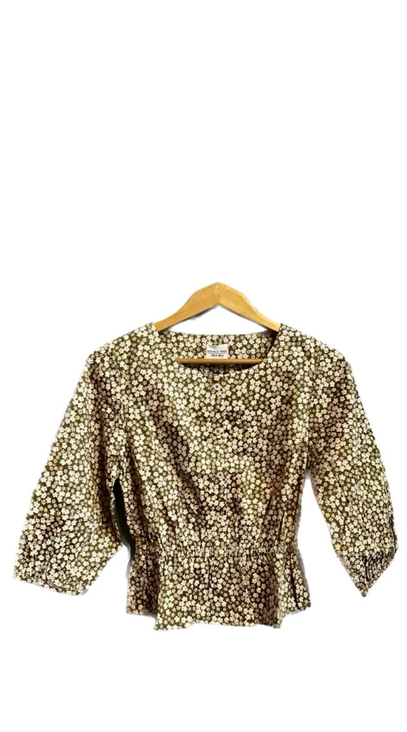 Brown Floral Top | People Tree