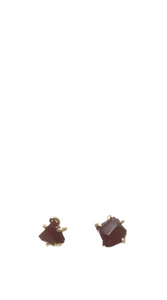 14k Yellow Gold Small Ruby Studs | Variance Objects