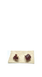 14k Yellow Gold Small Ruby Studs | Variance Objects