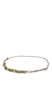 A-Symmetrical Mixed Metal with Pave Gemstones Necklace | Susan Monosson
