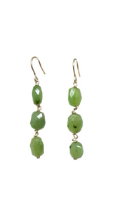 Cascading Faceted Jade Earrings | Susan Monosson