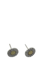 Etched Sterling Silver Sun Stud Earrings  | Jane Diaz