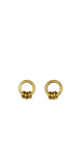 Ring Stud with Moving Rings Earrings  | Jane Diaz