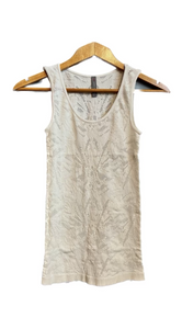 White Eyelet Tank Top | Last Tango