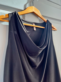 Little Black Cowl Neck Tank | Last Tango