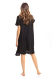 Thai Crinkle Cotton Cap Sleeve Dress
