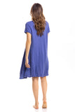Thai Crinkle Cotton Cap Sleeve Dress