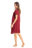 Thai Crinkle Cotton Cap Sleeve Dress
