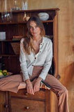 Knitted Ivory Jacket | Little Lies