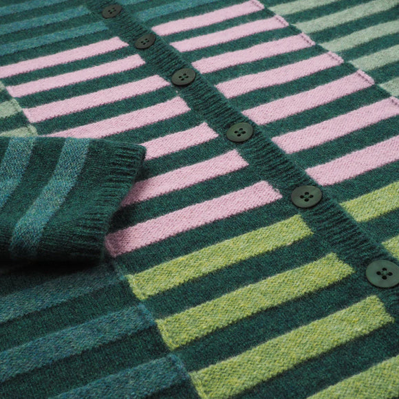 Indie Lambswool Sweater in Dark Green  | Mansted