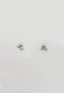 Tiny Flat Triple Disc Studs | Jane Diaz