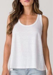 Cross Back Linen Tank | Margaret O'Leary