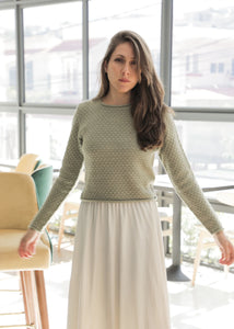 Warmi Crop Alpaca Sweater | YANAWARA