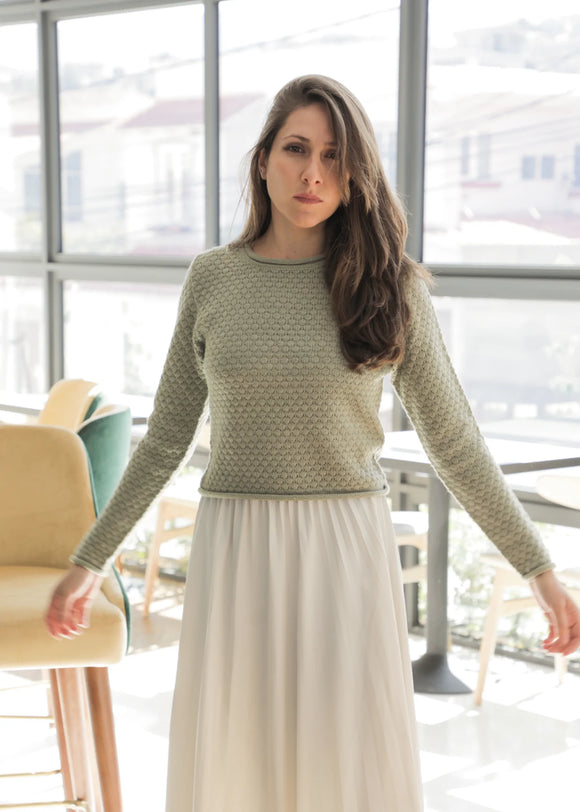 Warmi Crop Alpaca Sweater | YANAWARA